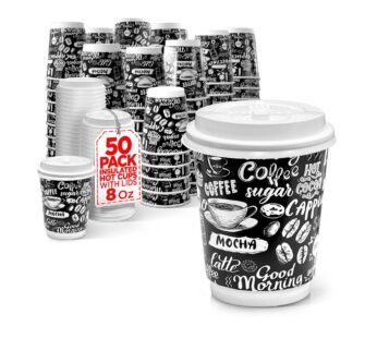 Ecoliv 8oz Hot Cup 50