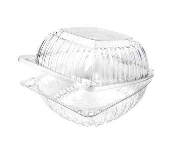 Clamshell cake plate 6 inch -25 in pack